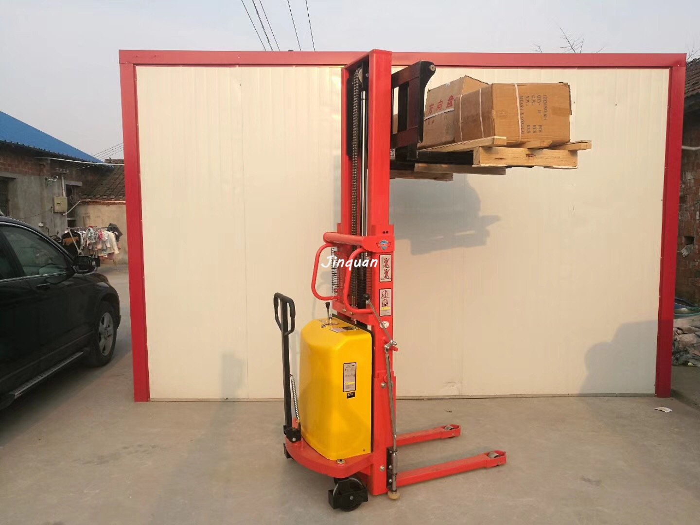 半電動(dòng)電瓶堆高車(chē)